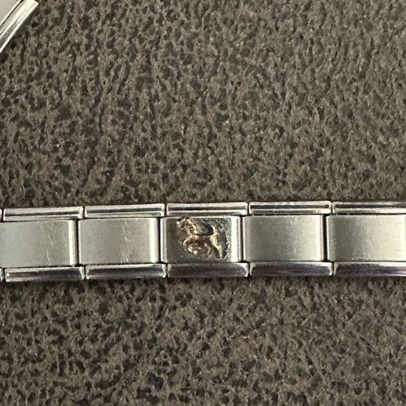 Women’s Italian Silver link charm bracelet - Picture 5 of 12